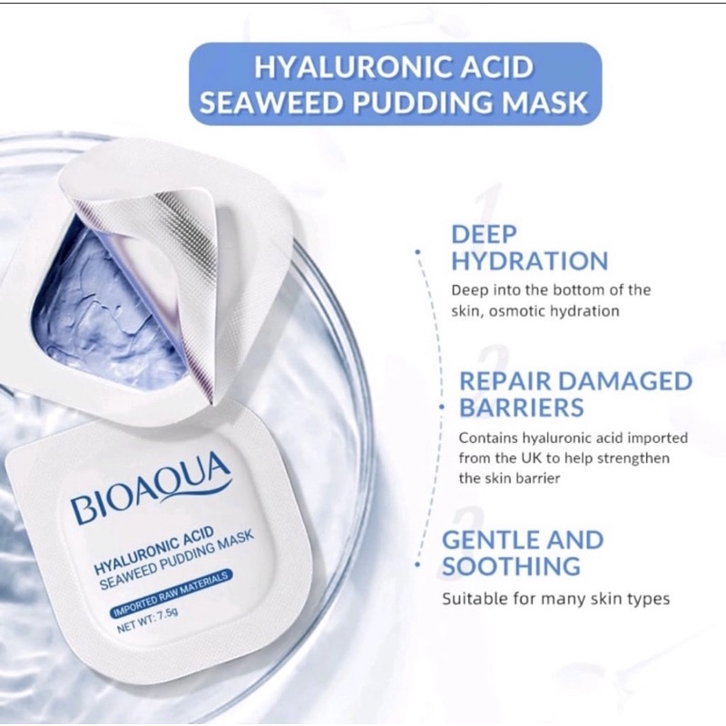 Bioaqua Hyaluronic Acid pudding mask/Avocado/ Centella