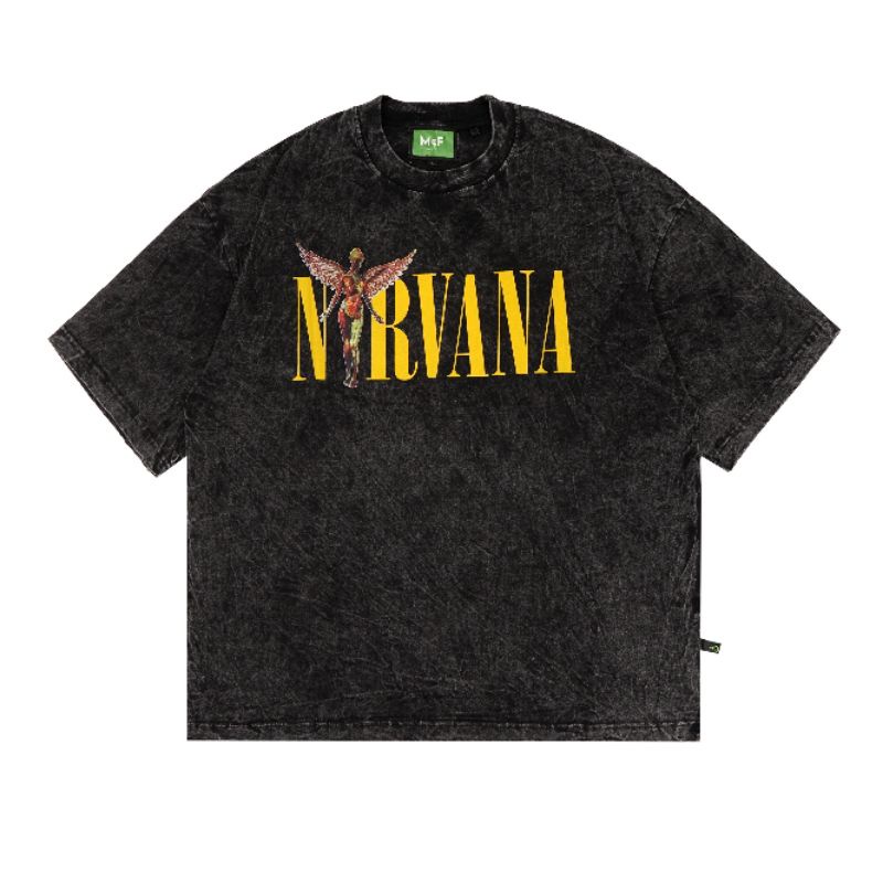 OVERSIZE TSHIRT TEE TOXIC1805 NIRVANA 01 BLACK WASH PREMIUM