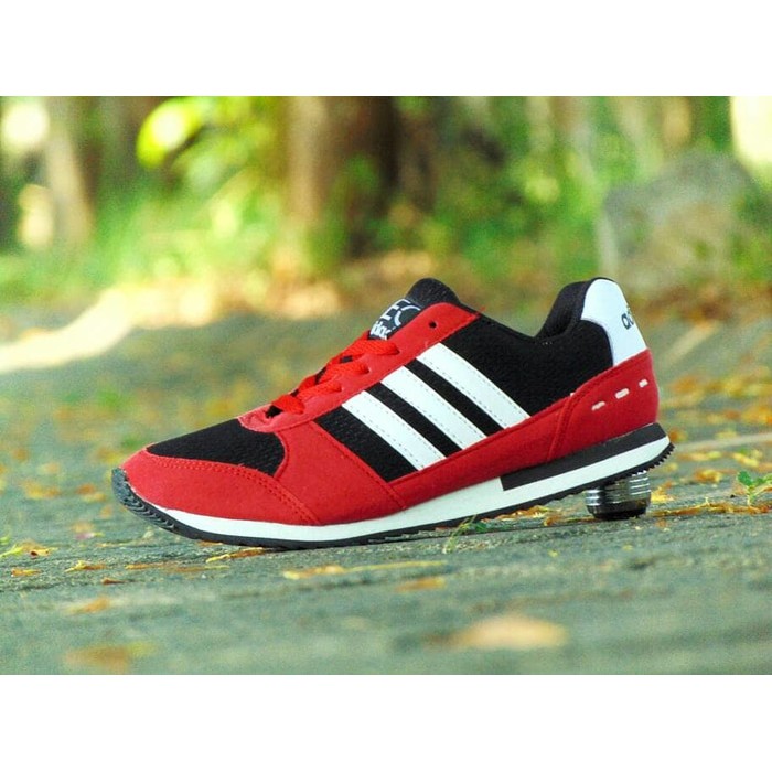 Sale Sepatu Sport Sepatu Sport Pria Adidas Neo City Racer/Merah Putih/Casual Kets Santai