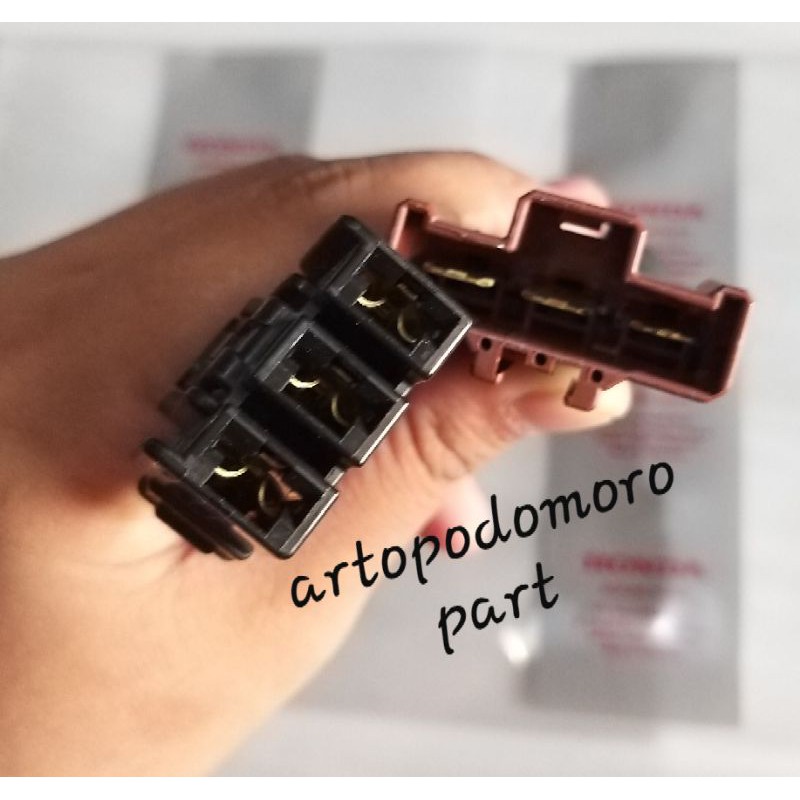 Soket pin 3 Spull kiprok regulator ECU Ecm ACG ORI Honda fi new  Vario 125 150 2015 -2020 LED esp