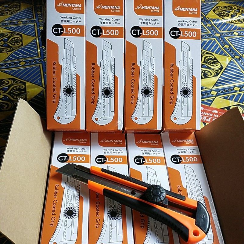 

Pisau cutter Montana CT-L500 rubber grip kwalitas terbaik