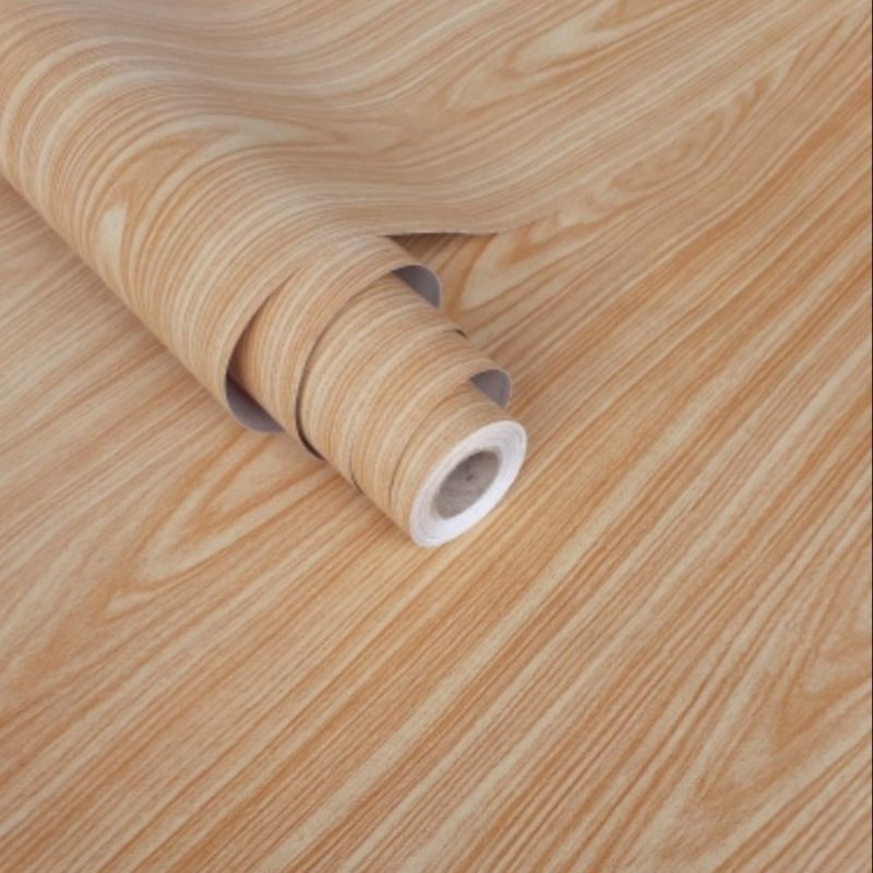 Wallpaper Dinding Serat Kayu Natural Coklat Muda