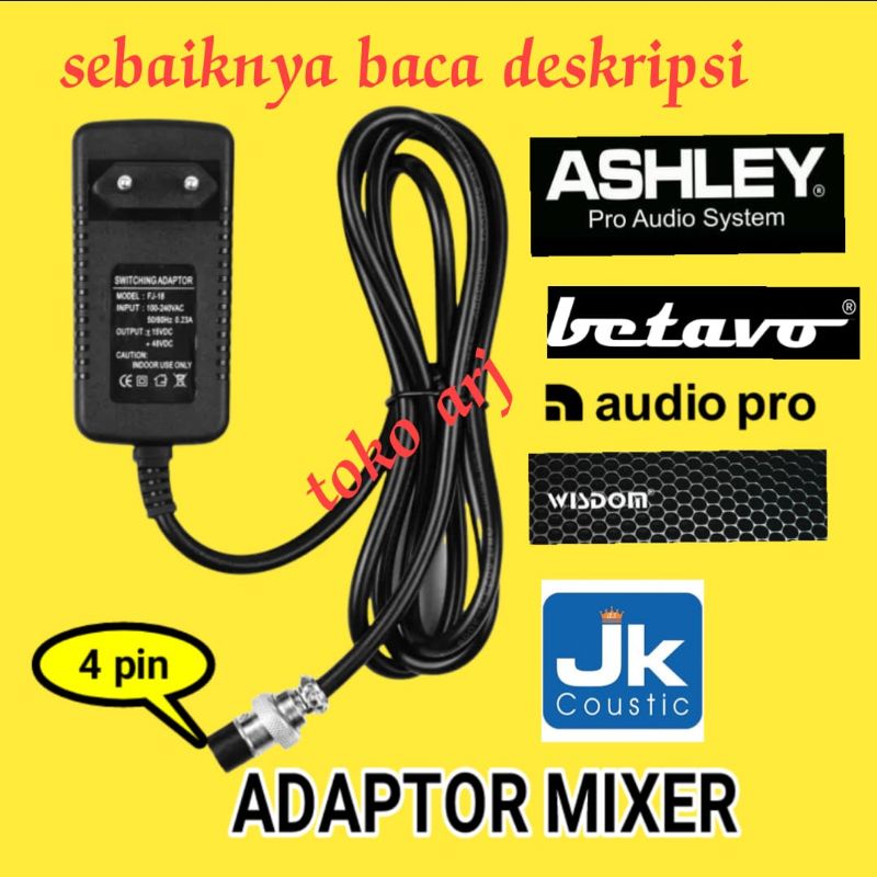 Adaptor Mixer Switching 4 pin lubang universal