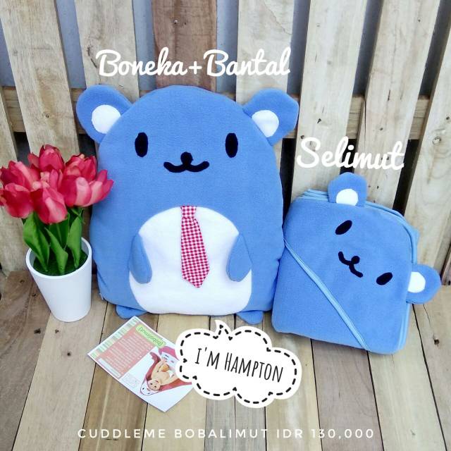 Cuddle Me Bobalimut CM-BL / Boneka Bantal Selimut Anak