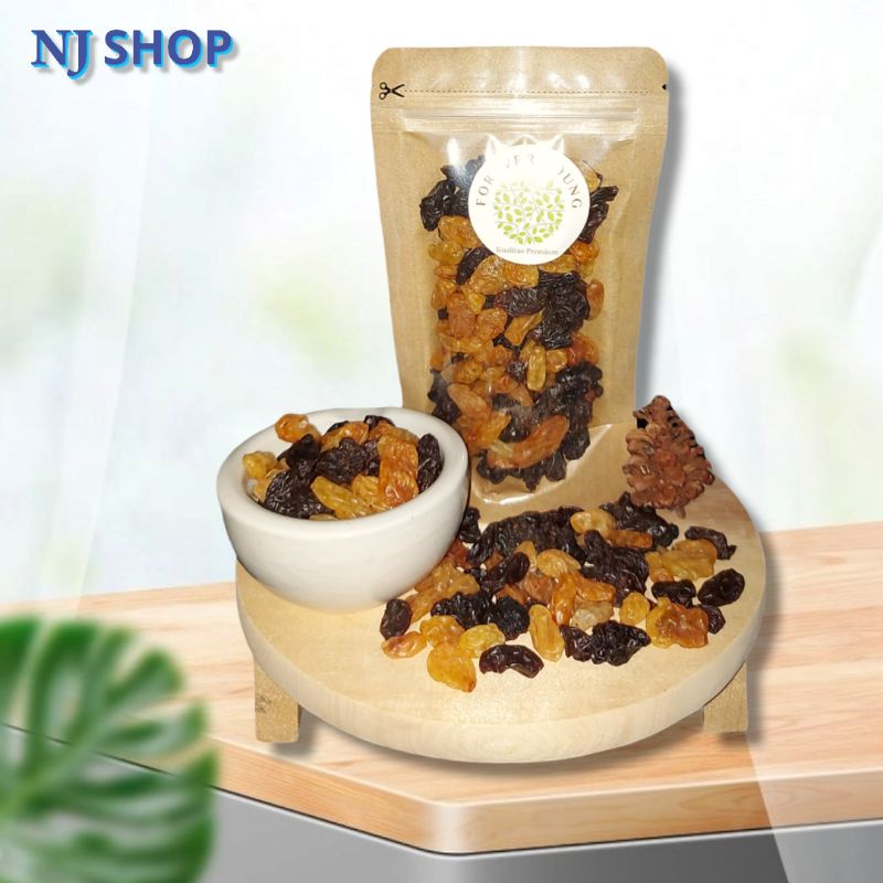 

Superfood Dried Fruit Mixed Raisin 2in1 Golden Raisin Black Raisin Organik Premium Quality - [Healthy Food]