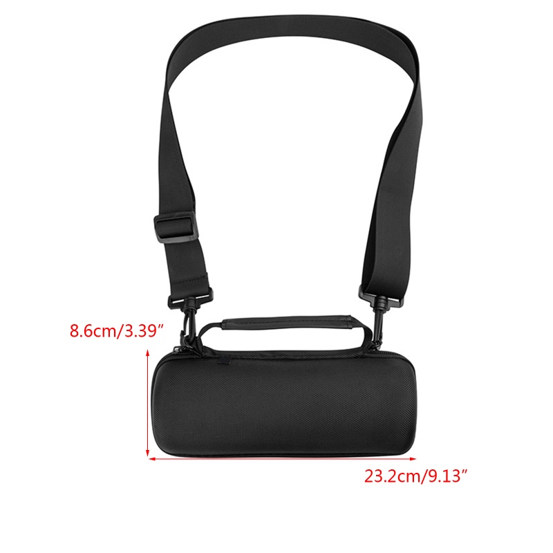 Tas Pelindung Speaker Bahan EVA Dengan Strap Adjustable Untuk Jbl Flip 4 / 5 / 6