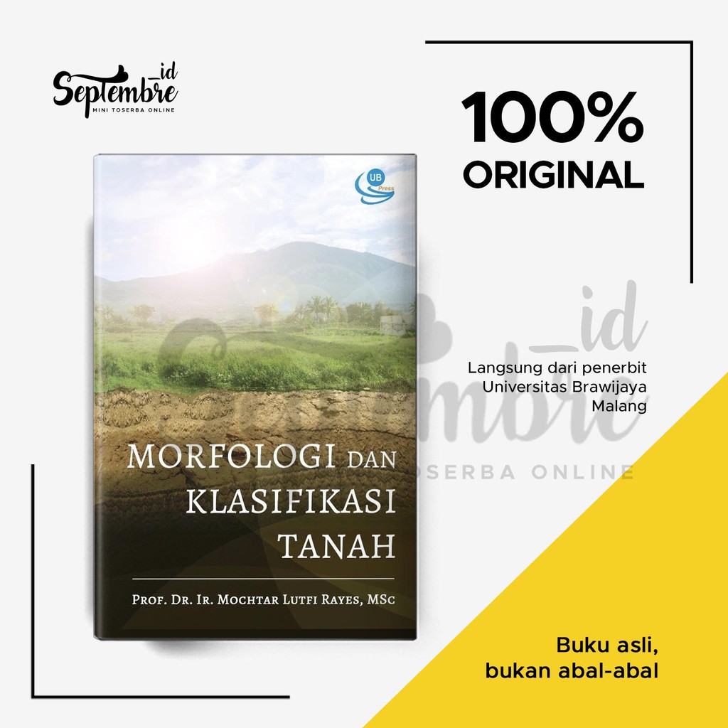 Jual Buku Morfologi Dan Klasifikasi Tanah - Buku Pertanian - Original ...