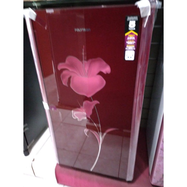 Kulkas polytron PRA-15ALR type kaca 1pintu untuk wilayah kota cirebon