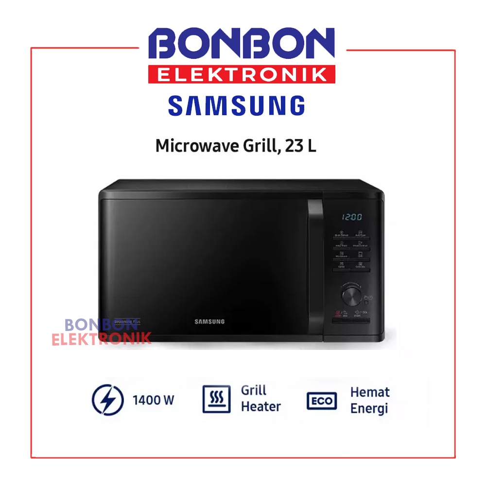 Samsung Microwave Grill MG23K3505AK/SE dengan Browning Plus 23L