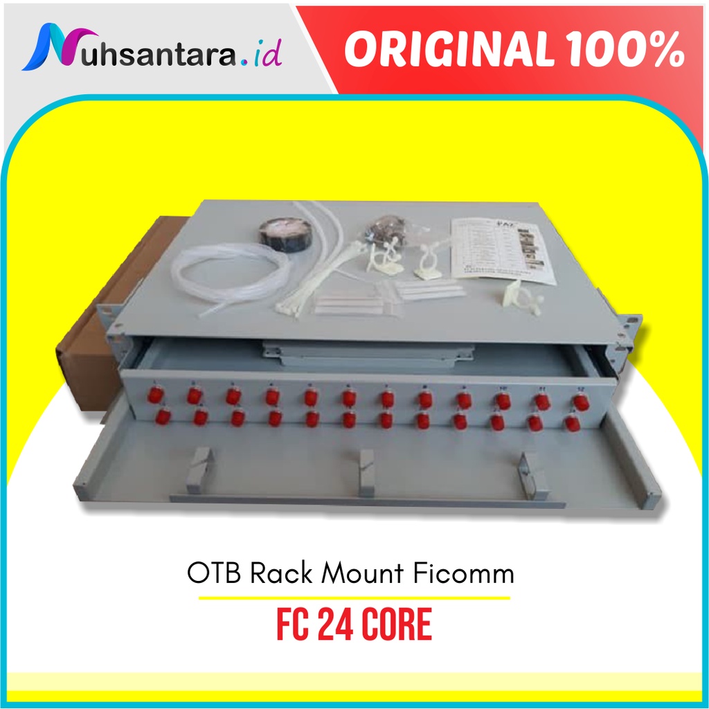 [𝐎𝐑𝐈𝐆𝐈𝐍𝐀𝐋] OTB Rackmount 24 Core FC Lengkap 24Core Ficomm OTB 24C FC Original