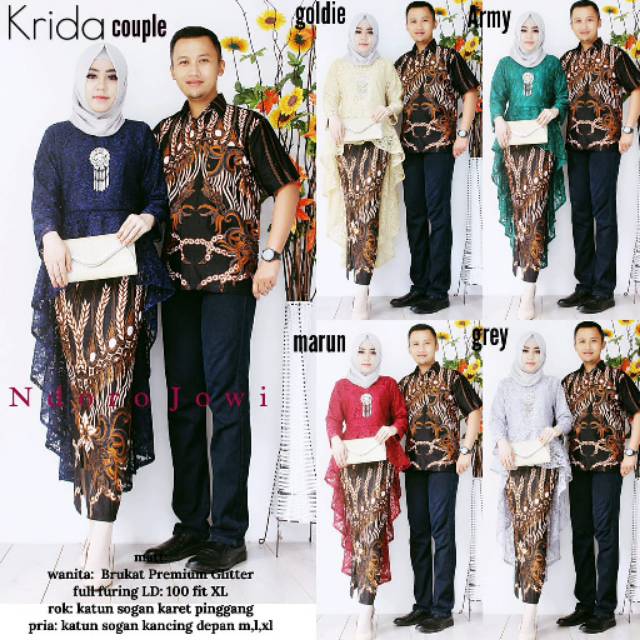 Flash Sale Couple Batik Krida Brokat Pinguin 125 rBx5AqtnLnLY0
