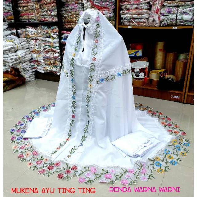 Mukena Renda Warna Ayu Ting Ting / Mukena Dewasa / Mukena Renda / Mukena Warna / Mukena Murah / Muke