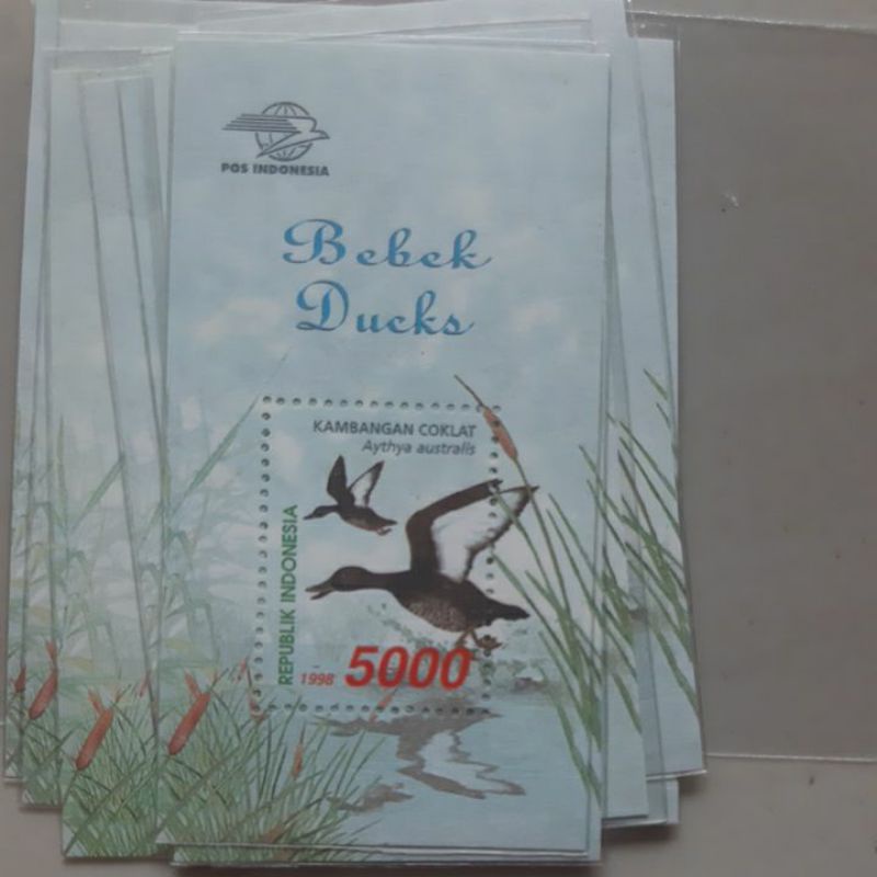 

Perangko SS bebek 1998 sheet 1 prangko