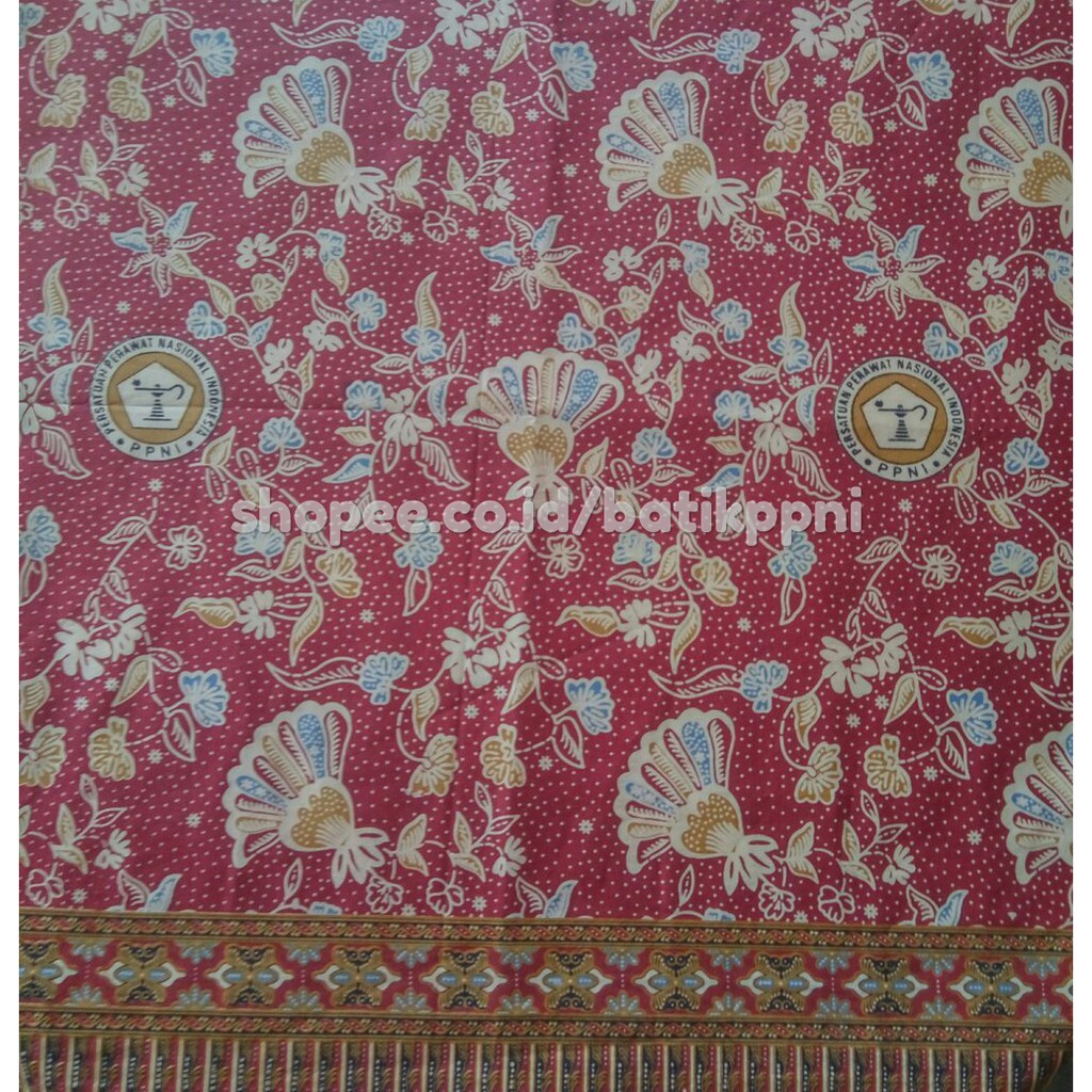 Batik PPNI , Kain Seragam Batik Perawat Nasional Ukuran 2,4 Meter , Katun dan Sutra