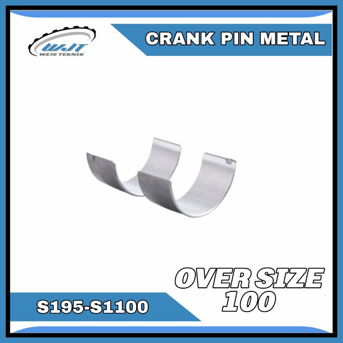 Crank Pin Metal Jalan Dong Feng Jiang Dong S195 S1100 Oversize 100