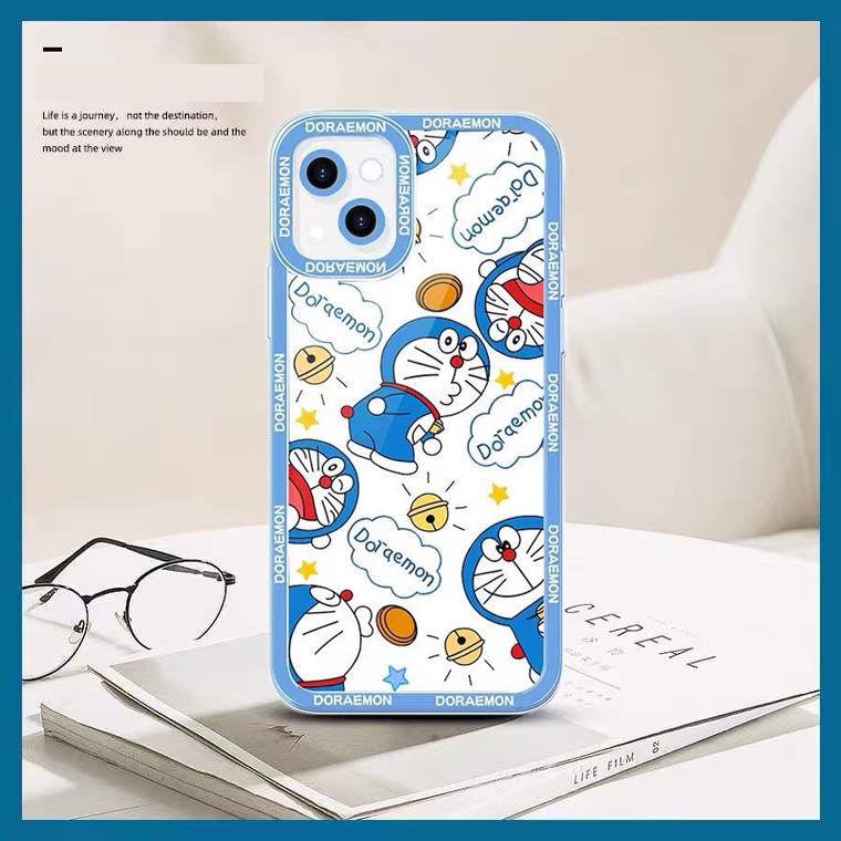 Soft Case Silikon TPU Transparan Motif Kucing Cantoon Untuk Iphone 13 12 Mini 11 10 Pro XS Max X XR 8 7 6 6S Plus SE 2020