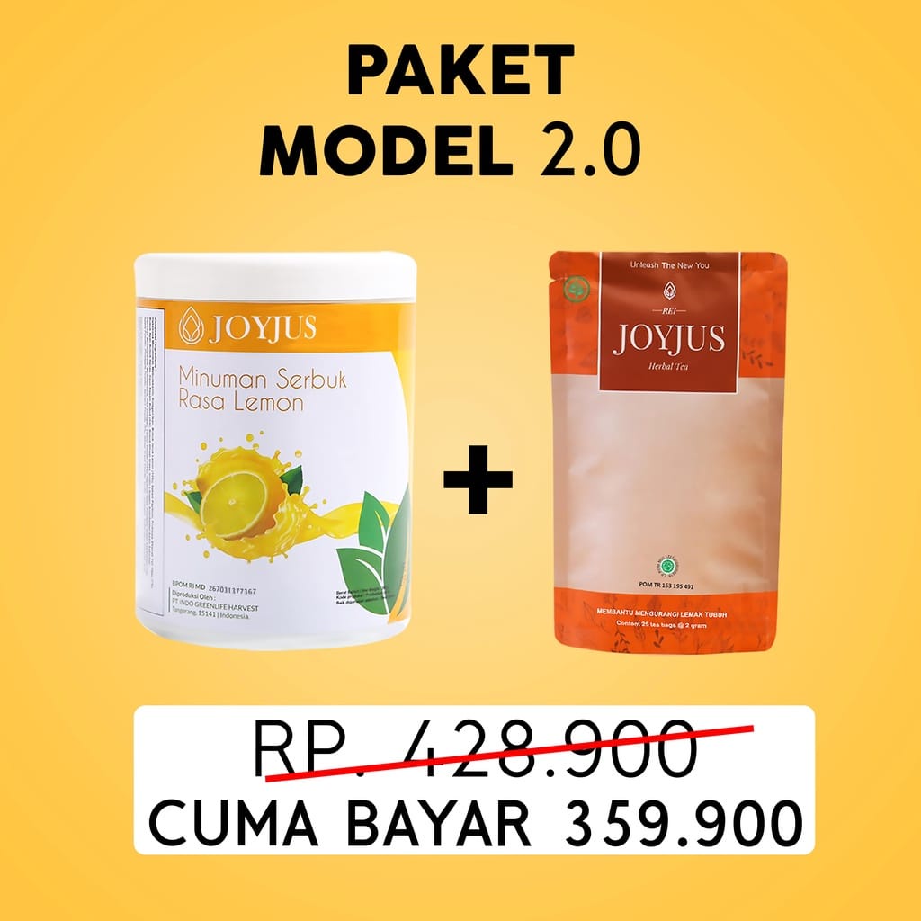 Paket Joyjus Tea + Joyjus Kapsul / Fiber 300 Gram / Fiber 500 Gram Joy Jus Rei Joyjus