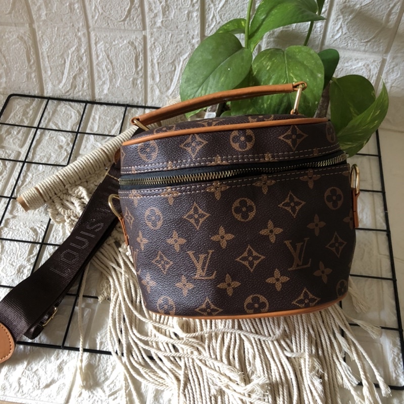 TAS WANITA TABUNG BAG LV KOREA MOTIF SIAP KIRIM