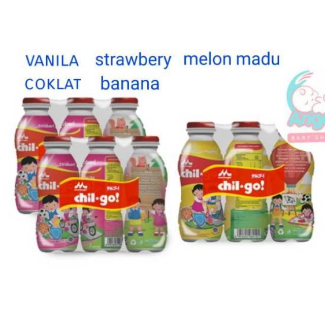 Chil Go liquid pack  Coklat / Vanila / Strawberry