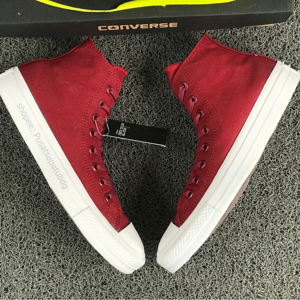 Converse Chuck Taylor All Star High Maroon Lunarlon