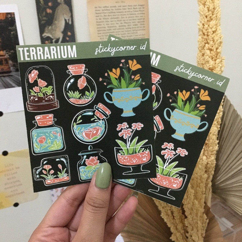 

Stiker planner untuk dekorasi TERRARIUM STICKER SHEET