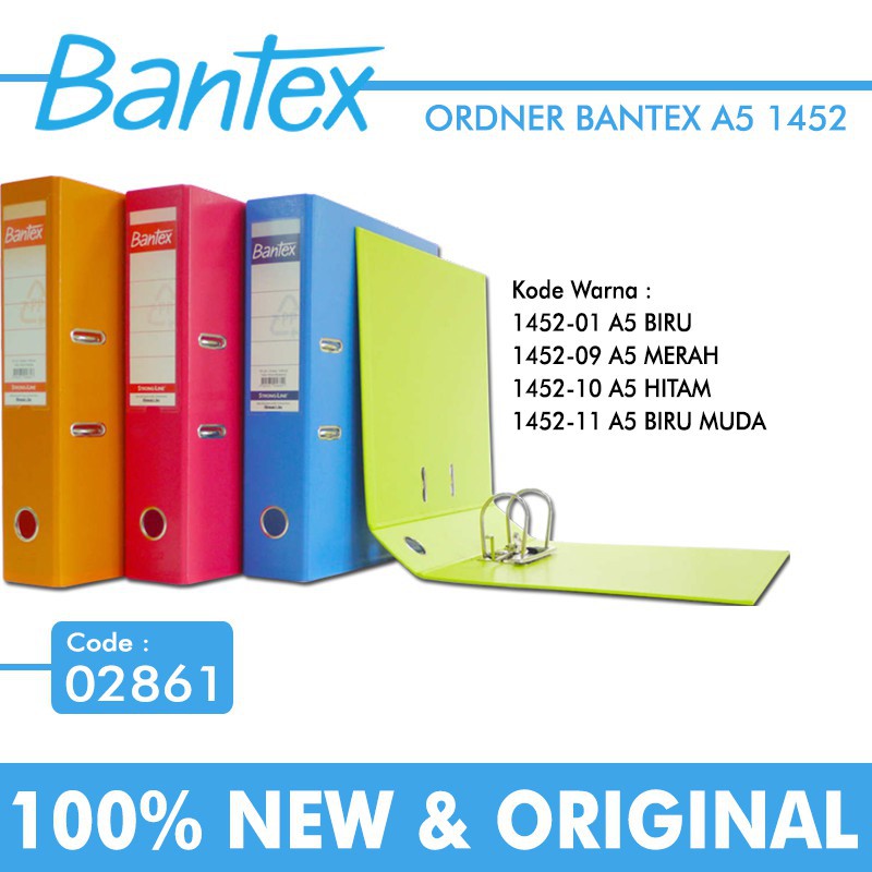 ORDNER BANTEX A5 1452 01 FILE BANTEX ORDNER PLASTIC 7CM - DUS = 15 PCS