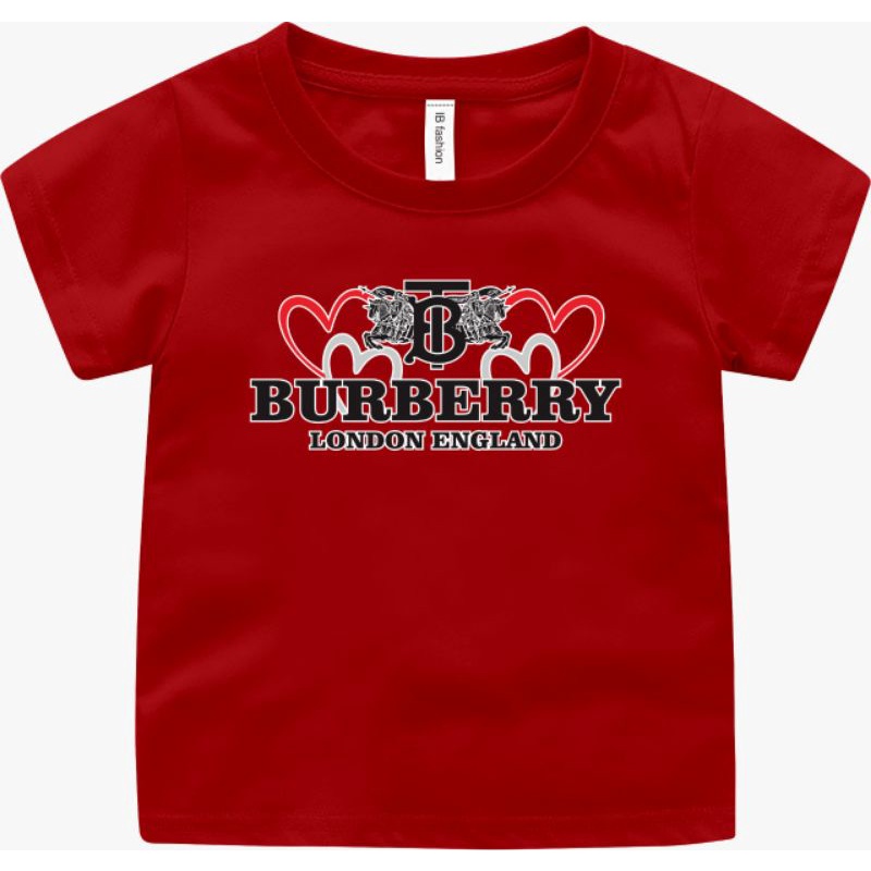 Kaos Anak Unisex Burberr T Shirt Anak Cowok Kaos Oblong Anak Ank Baju Anak Murah