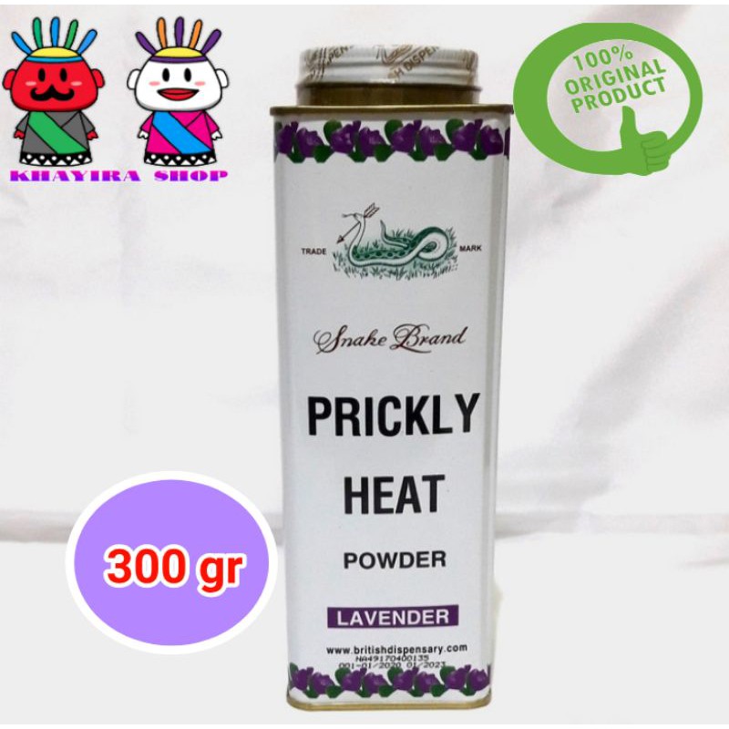 Bedak Prickly Heat Lavender 300 Gr/Bedak Ular/ Bedak Gatal