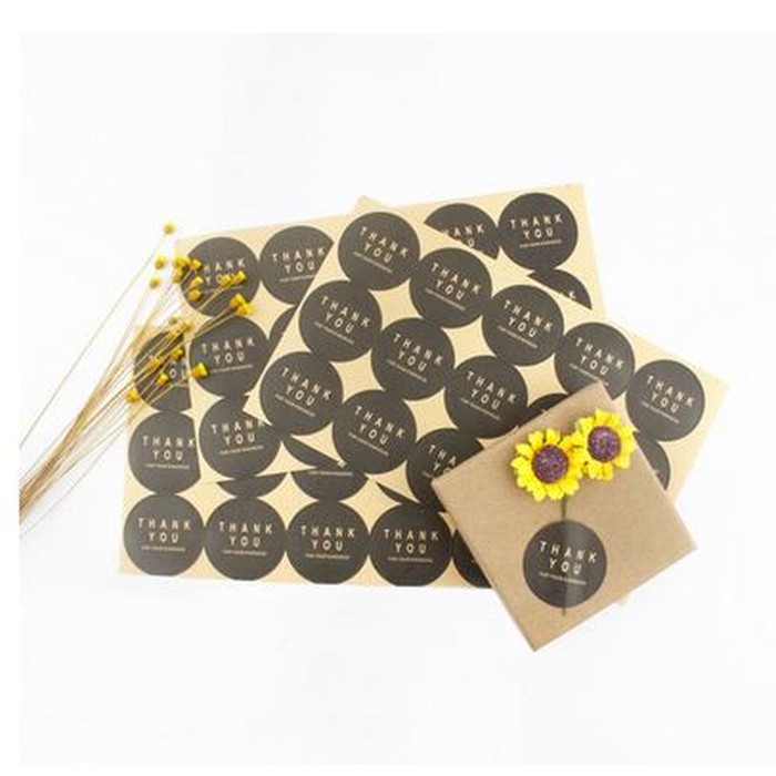 Paper Tags Sticker THANK YOU - FOR YOUR KINDNESS (1sheet/15pcs)