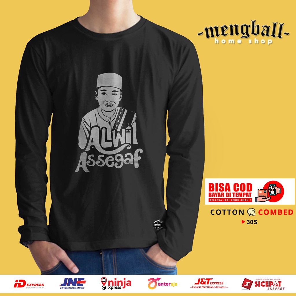 Kaos Distro Kaos Custom Alwi Yoshida Assegaf Kaos lengan Panjang Terlaris