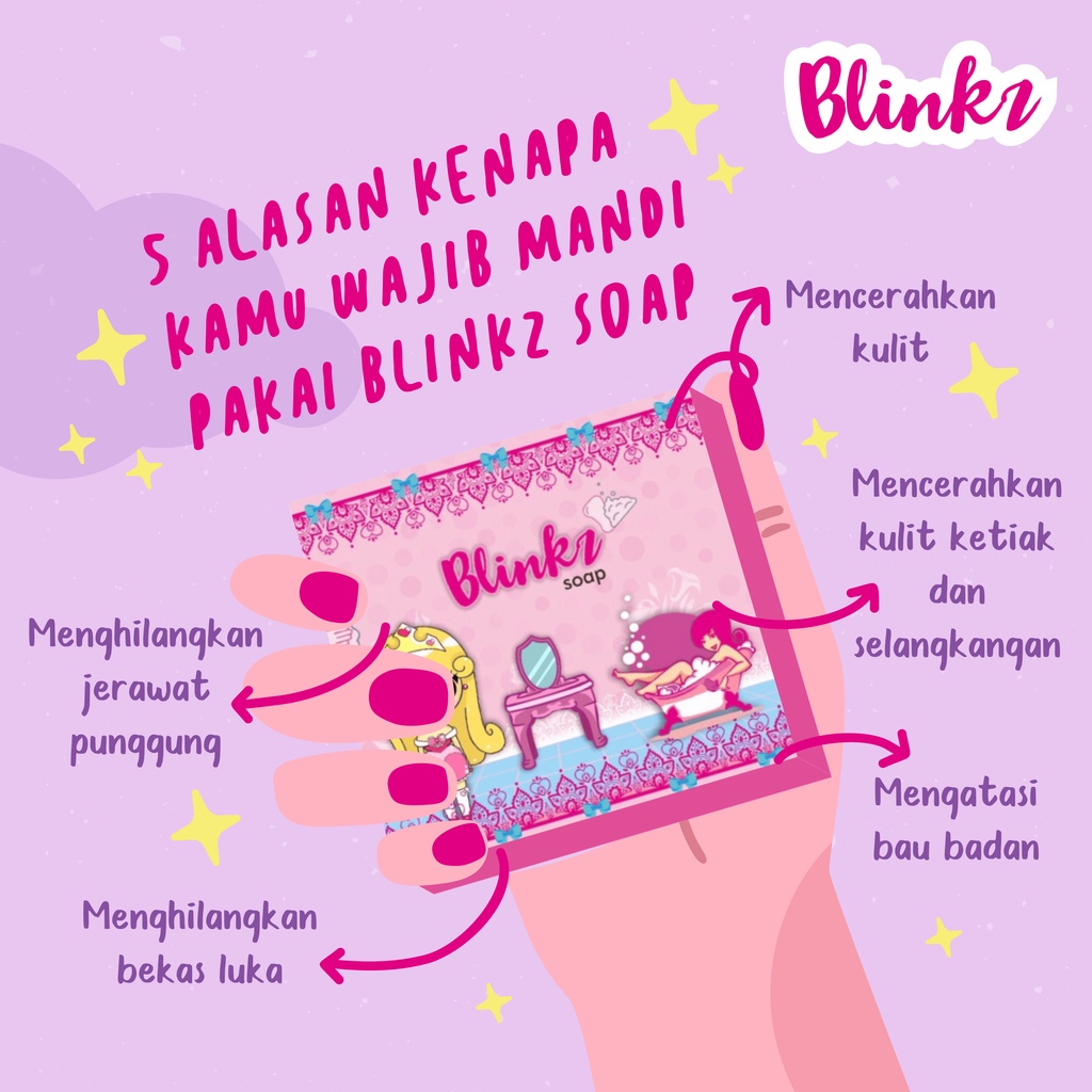 BLINKZ SOAP BPOM - SABUN MANDI BLINKZ SOAP SABUN BLINK SABUN MANDI BLINKZ COD ORIGINAL