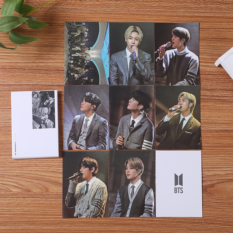 8 / 9pcs / set Kartu Foto BTS OFFICIAL Untuk Koleksi Penggemar