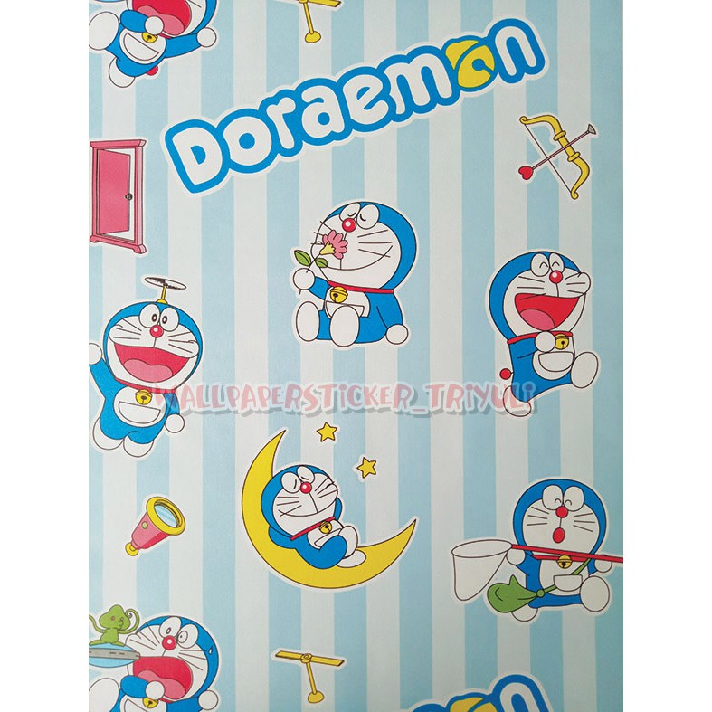 TERMURAH WALLPAPER DINDING  STICKER DORAEMON  GARIS WALPAPER 