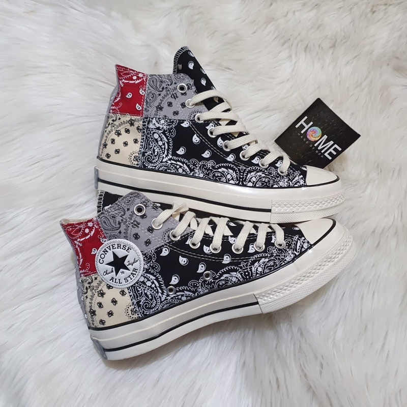 Converse Chuck Taylor All Star 70s Offspring Tie Paisley Patchwork Bandana Black