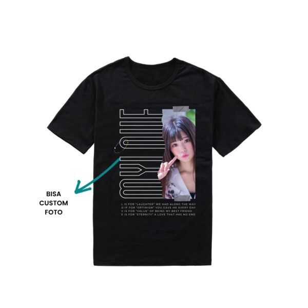 Kaos Streetwear bucin Foto Custome