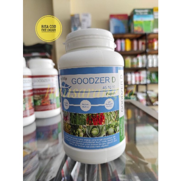 GOODZER D 45-10-10 Pupuk lengkap Booster Daun Tunas dan Batang 500 Gram