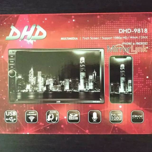 HEAD UNIT DHD 9818 - AUDIO & VIDEO MOBIL - AKSESORIS INTERIOR MOBIL