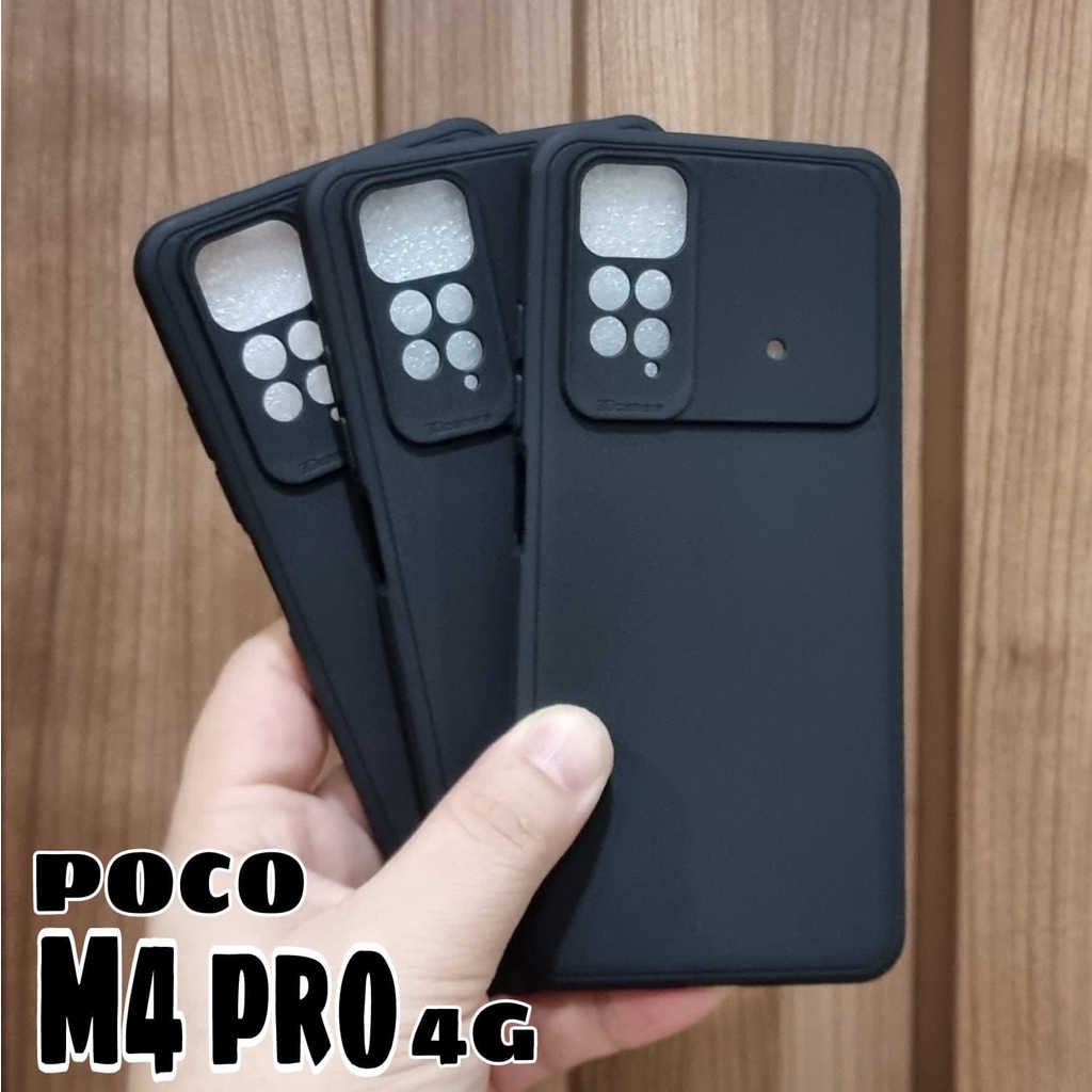 SoftCase Xiaomi Redmi Note 11 11 Pro 4G 5G Poco M4 Pro 4G with 3D Camera BLACK Casing Candy Macaron Pelindung Camera