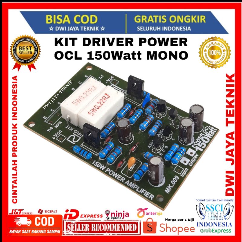 KIT DRIVER POWER AMPLIFIER  OCL 150Watt MONO