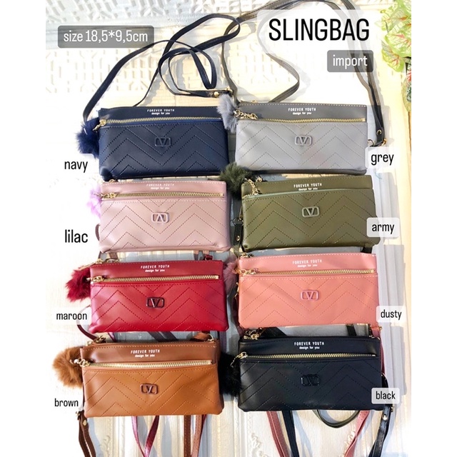 SLINGBAG IMPORT / TAS HP / TAS SIMPLE / TAS KECIL /TAS LUCU / TAS GEMES / TAS POMPOM / SLINGBAG IMPORT