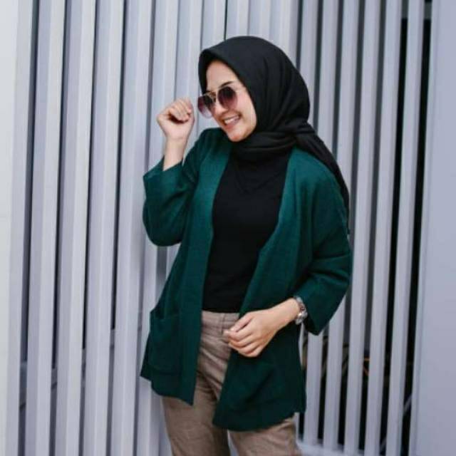 CS015 Cardigan Rajut Wanita Loocy Oversize