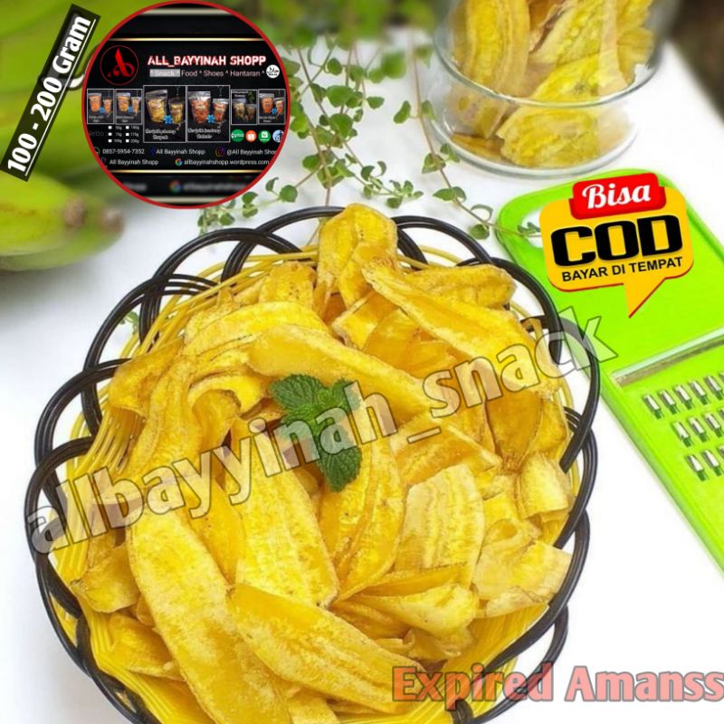 

Keripik Pisang Keupok / Manis / Empuk || 75 & 100 gram