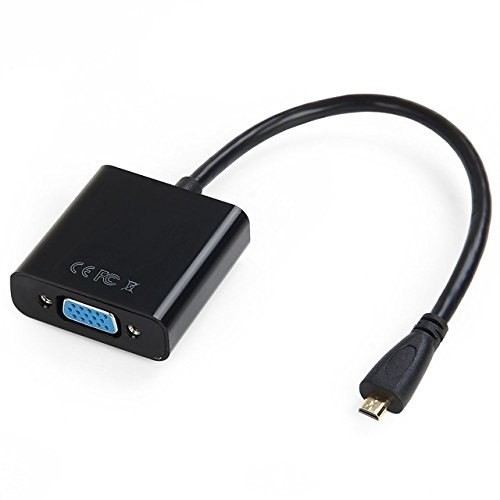 micro hdtv to vga converter nyk 1080p full hd for camera laptop - Konverter Micro hdtv to d-sub db15 15 pin FHD