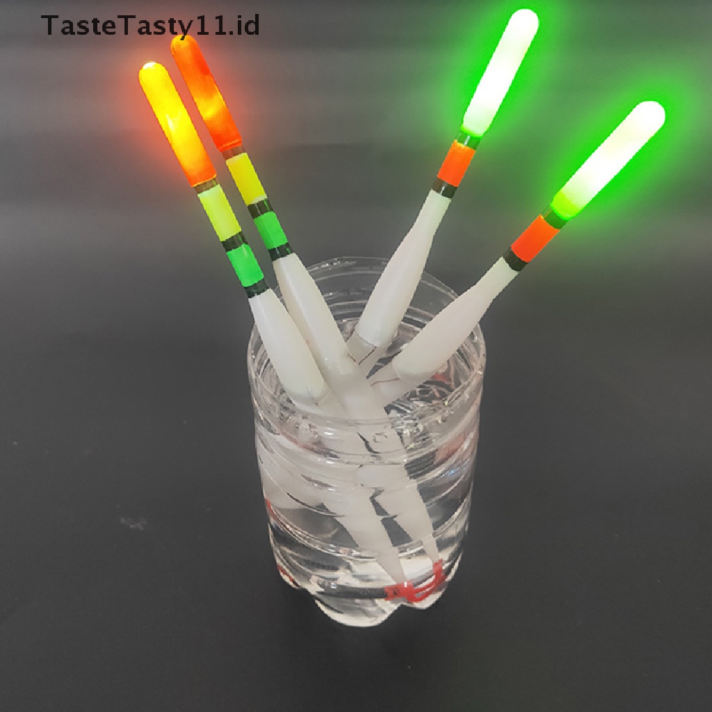 Tastetasty 2pcs Pelampung Pancing Elektrik Dengan Lampu LED