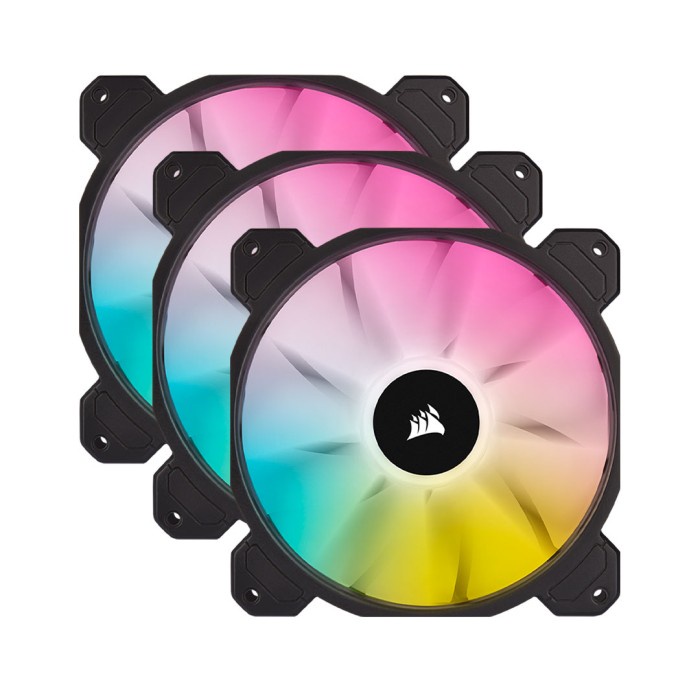 CORSAIR iCUE SP120 RGB ELITE PWM Fan - Triple Pack with Lighting Node - Putih