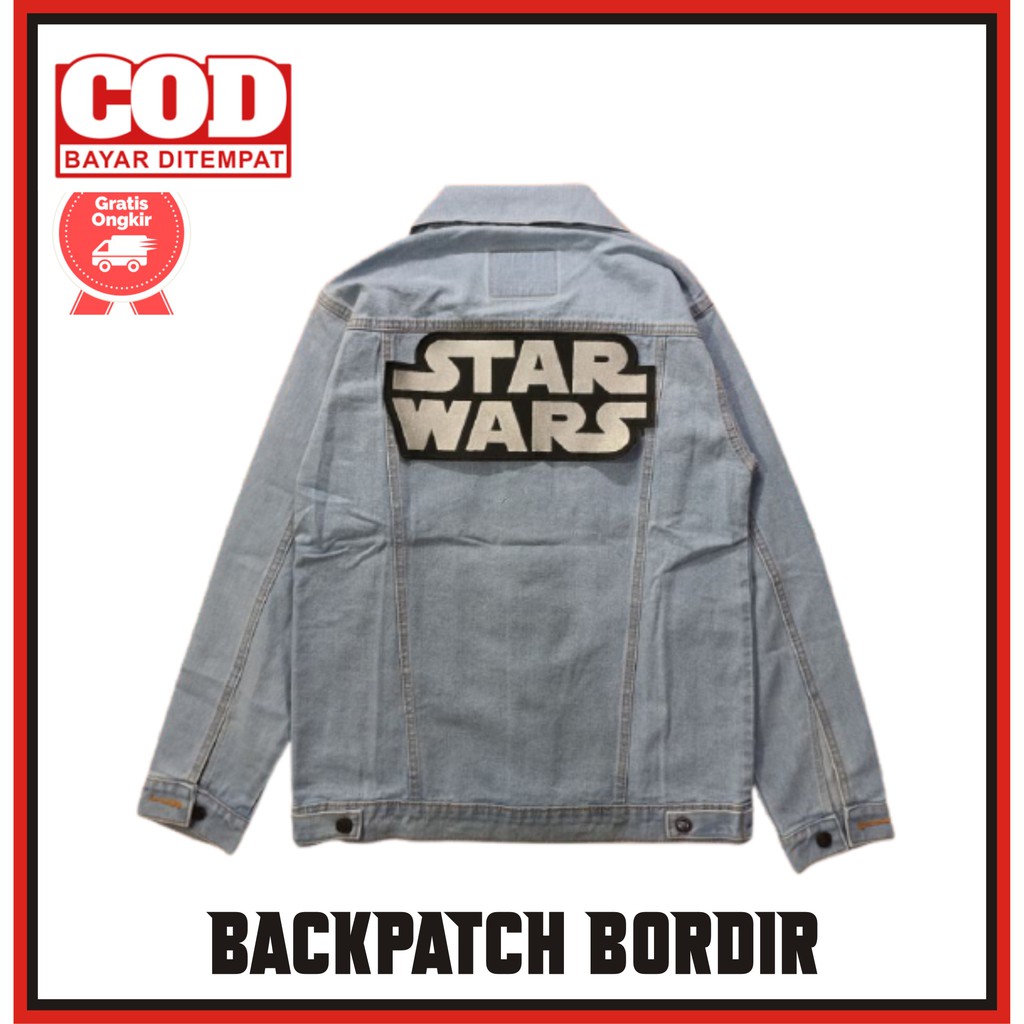 Patch Emblem Bordir Jaket Besar Punggung Backpatch Starwars Logo
