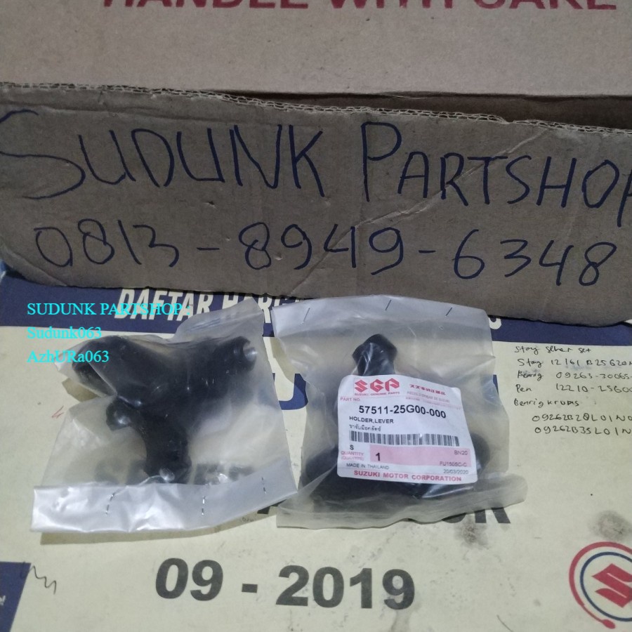 dudukan spion kiri rumah handle kopling satria fu ori sgp drat 12