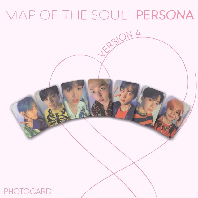 7pcs Hd Photocard Bts Map Of The Soul Persona Version 4
