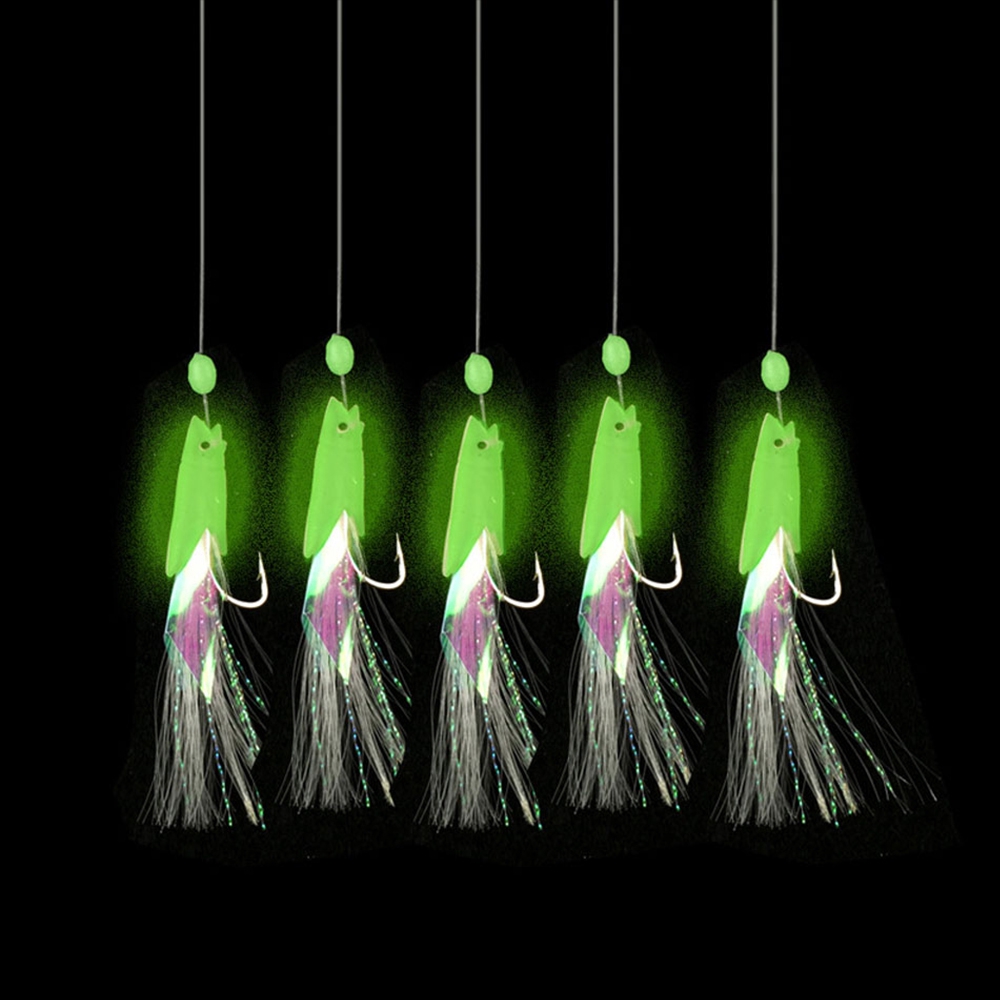 5Pcs / Set Umpan Pancing Ikan Portable Bahan Silikon Lembut
