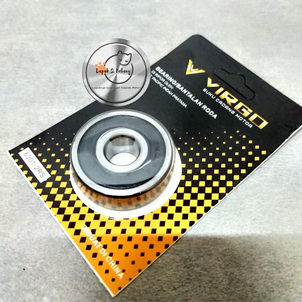 LAHER 6301-2RS MURAH (HARGA UNTUK PER BOX ISI 10 PCS) BEARING 6301-2RS BANTALAN RODA 6301-2RS